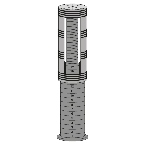 Produkt Bild 4 Höhenversteller für Tischbeine mit  60 mm Durchmesser 14