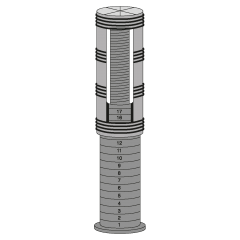 Produktbild 4 Höhenversteller für Tischbeine mit  60 mm Durchmesser 14