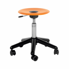 Produktbild Genito UFO Hocker mit Gaslift, fahrbar, Sitzteller Polycarbonat (PC) GS-15RP05