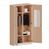 Produkt Bild Garderobenschrank mit Spiegel und Garderobenstange, 5 Ordnerhöhen - Serie evo180 T12065KM