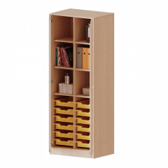 Produktbild ErgoTray Schrank, zweireihig, 5 Ordnerhöhen - evo180 Serie E7055T2K3RM