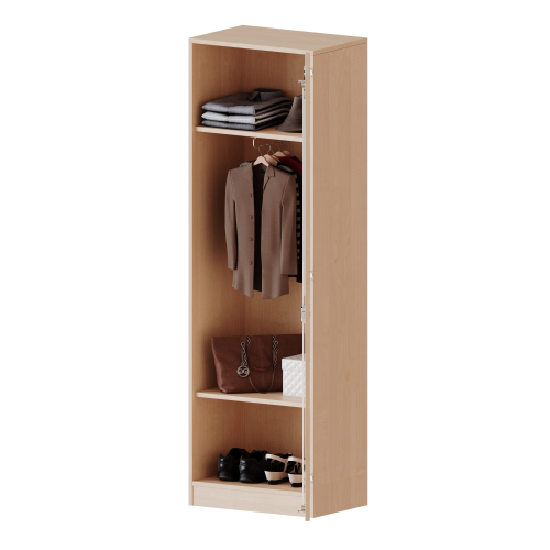 Produkt Bild Garderobenschrank mit Spiegel und Garderobenstange, 5 Ordnerhöhen - Serie evo180 T6065KRE