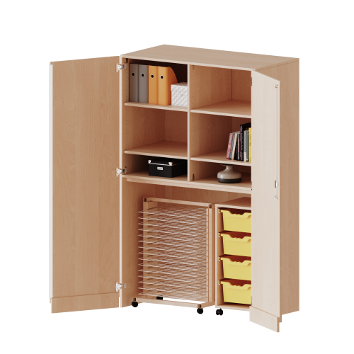 Produkt Bild Garagenschrank ohne Sockel, 5 Ordnerhöhen - Serie evo180 T1206G25T25R