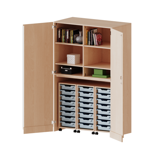 Produkt Bild Garagenschrank ohne Sockel, 5 Ordnerhöhen - Serie evo180 T1206G25K25R