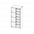 Produkt Bild ErgoTray Regal, zweireihig, 4 Ordnerhöhen - evo180 Serie E7054RG