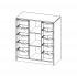 Produkt Bild ErgoTray Regal, dreireihig, 3 Ordnerhöhen - evo180 Serie E10553GRG