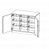 Produkt Bild ErgoTray Schrank, dreireihig, 2 Ordnerhöhen - evo180 Serie E10552TG