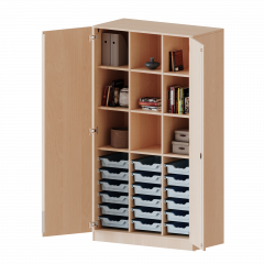 Produktbild ErgoTray Schrank, dreireihig, 5 Ordnerhöhen - evo180 Serie E1055T2K3RMM