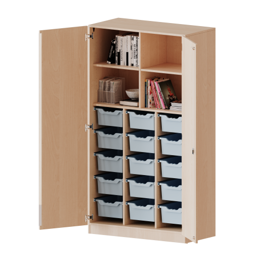 Produkt Bild ErgoTray Schrank, dreireihig, 5 Ordnerhöhen - evo180 Serie E1055T3G2RM