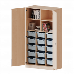 Produktbild ErgoTray Schrank, dreireihig, 5 Ordnerhöhen - evo180 Serie E1055T3G2RM