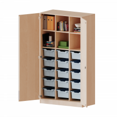 Produktbild ErgoTray Schrank, dreireihig, 5 Ordnerhöhen - evo180 Serie E1055T3G2RMM