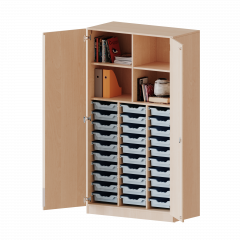 Produktbild ErgoTray Schrank, dreireihig, 5 Ordnerhöhen - evo180 Serie E1055T3K2RM