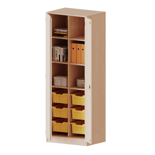 Produkt Bild ErgoTray Schrank, zweireihig, 5 Ordnerhöhen - evo180 Serie E7055T2G3RM