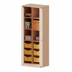 Produktbild ErgoTray Schrank, zweireihig, 5 Ordnerhöhen - evo180 Serie E7055T2G3RM