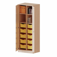 Produktbild ErgoTray Schrank, zweireihig, 5 Ordnerhöhen - evo180 Serie E7055T3G2RM