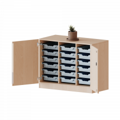 Produktbild ErgoTray Schrank, dreireihig, 2 Ordnerhöhen - evo180 Serie E10552TK