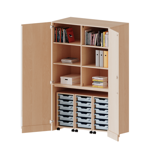 Produkt Bild Garagenschrank ohne Sockel, 5 Ordnerhöhen - Serie evo180 T1206G2K3R