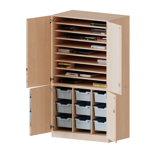 Produkt Bild Bastelschrank, 5 Ordnerhöhen - Serie evo180 W105652TG3TP