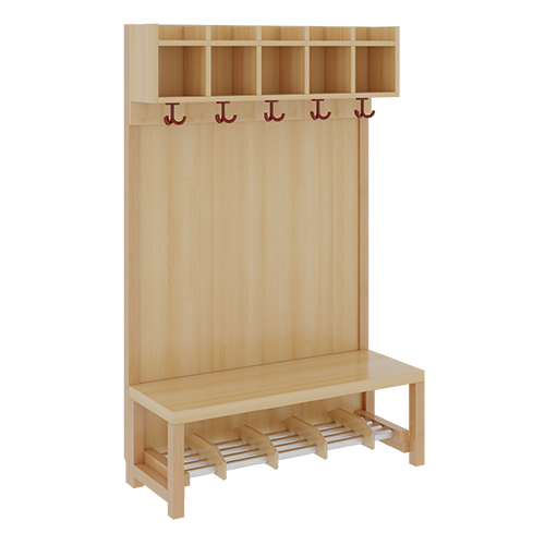 Produkt Bild Komplettgarderobe mit einfacher Ablagereihe 1172R21FRF34