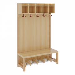 Produktbild Komplettgarderobe mit einfacher Ablagereihe 1172R21FRF34