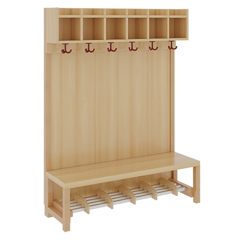 Produkt Bild Komplettgarderobe mit einfacher Ablagereihe 1172R31FRF34