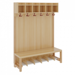 Produktbild Komplettgarderobe mit einfacher Ablagereihe 1172R31FRF34