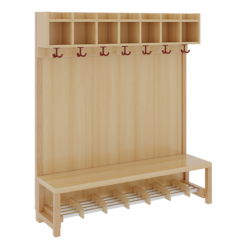 Produkt Bild Komplettgarderobe mit einfacher Ablagereihe 1172R41FRF34