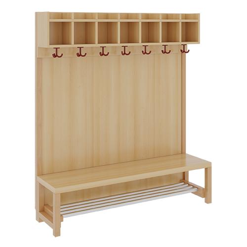 Produkt Bild Komplettgarderobe mit einfacher Ablagereihe 1172R41FR34