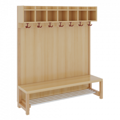 Produktbild Komplettgarderobe mit einfacher Ablagereihe 1172R41FR34