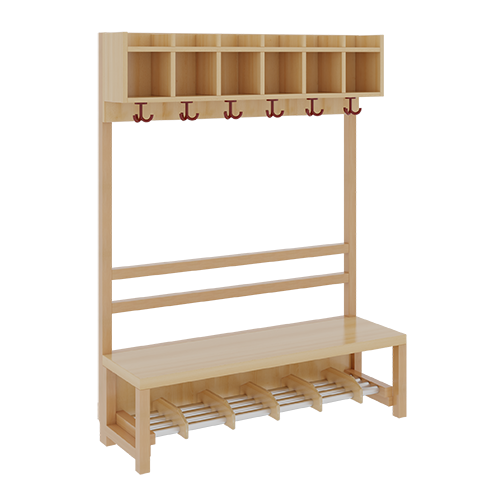 Produkt Bild Komplettgarderobe mit einfacher Ablagereihe 1172R30FRF34