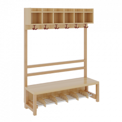 Produktbild Komplettgarderobe mit einfacher Ablagereihe 1172R30FRF34