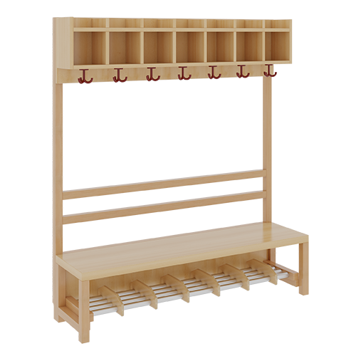 Produkt Bild Komplettgarderobe mit einfacher Ablagereihe 1172R40FRF34