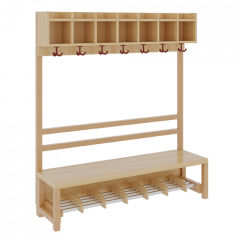 Produktbild Komplettgarderobe mit einfacher Ablagereihe 1172R40FRF34