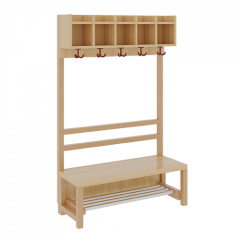 Produktbild Komplettgarderobe mit einfacher Ablagereihe 1172R20FR34