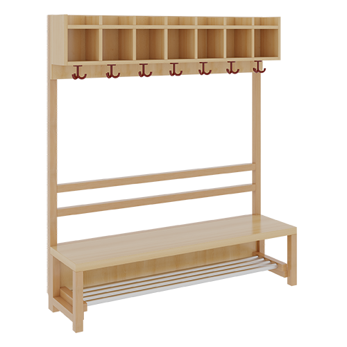 Produkt Bild Komplettgarderobe mit einfacher Ablagereihe 1172R40FR34