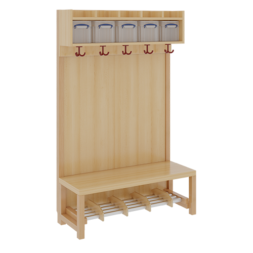 Produkt Bild Komplettgarderobe mit einfacher Ablage inklusive Boxen 1172821FRF34