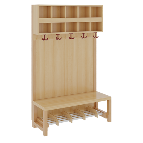 Produkt Bild Komplettgarderobe mit doppelter Ablagereihe 1174R21FRF34