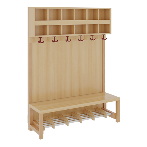 Produkt Bild Komplettgarderobe mit doppelter Ablagereihe 1174R31FRF34