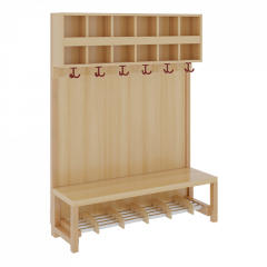 Produktbild Komplettgarderobe mit doppelter Ablagereihe 1174R31FRF34