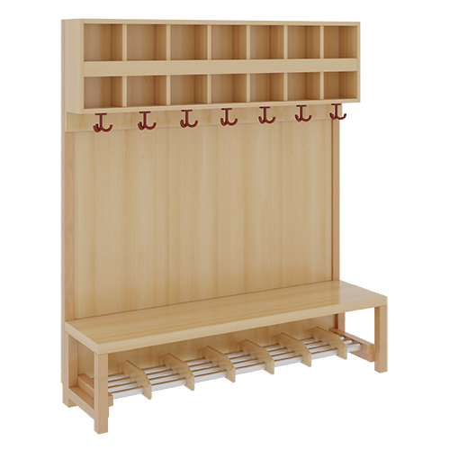 Produkt Bild Komplettgarderobe mit doppelter Ablagereihe 1174R41FRF34