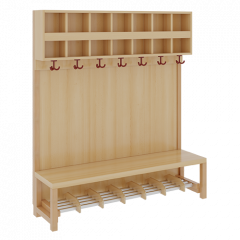 Produktbild Komplettgarderobe mit doppelter Ablagereihe 1174R41FRF34