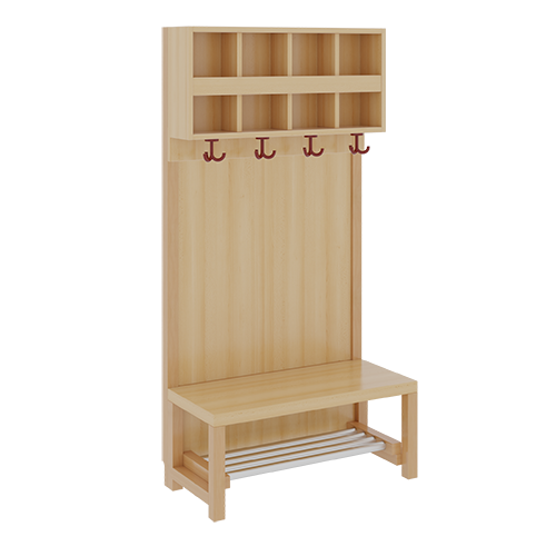 Produkt Bild Komplettgarderobe mit doppelter Ablagereihe 1174R11FR42