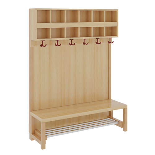 Produkt Bild Komplettgarderobe mit doppelter Ablagereihe 1174R31FR34