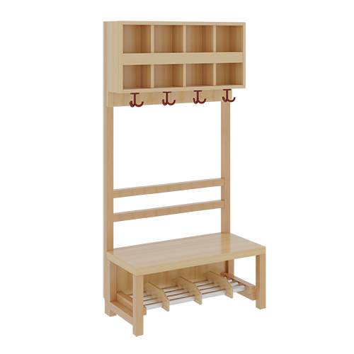 Produkt Bild Komplettgarderobe mit doppelter Ablagereihe 1174R10FRF42