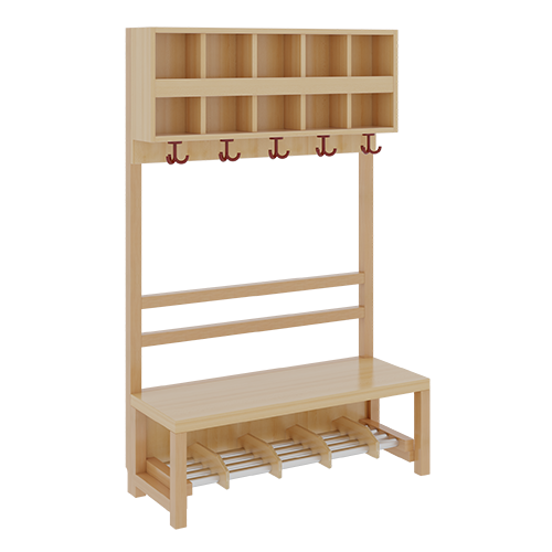 Produkt Bild Komplettgarderobe mit doppelter Ablagereihe 1174R20FRF34