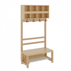 Produktbild Komplettgarderobe mit doppelter Ablagereihe 1174R10FR42