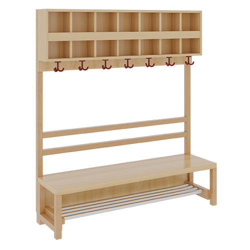 Produkt Bild Komplettgarderobe mit doppelter Ablagereihe 1174R40FR34