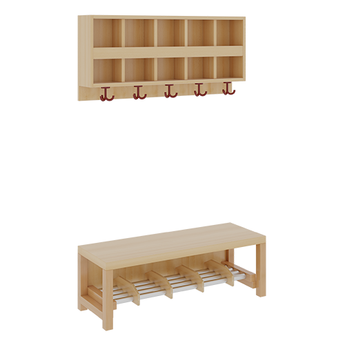 Produkt Bild Komplettgarderobe mit doppelter Ablagereihe 1174R200RF34