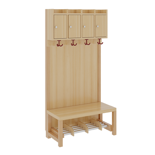 Produkt Bild Komplettgarderobe mit Ablagen und Türen 1174T11FRF42