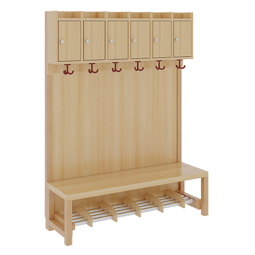 Produkt Bild Komplettgarderobe mit Ablagen und Türen 1174T31FRF34